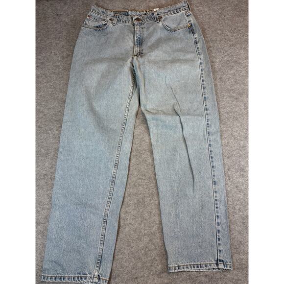 Vintage Levis 560 Red Tab Jeans Mens 16M 34x31 Blue Straight Loose Fit Retro - Picture 1 of 6